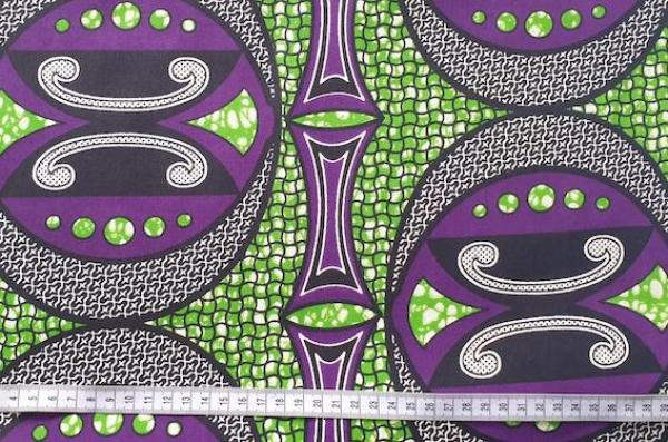 PURPLE UFO Waxprint Stoff